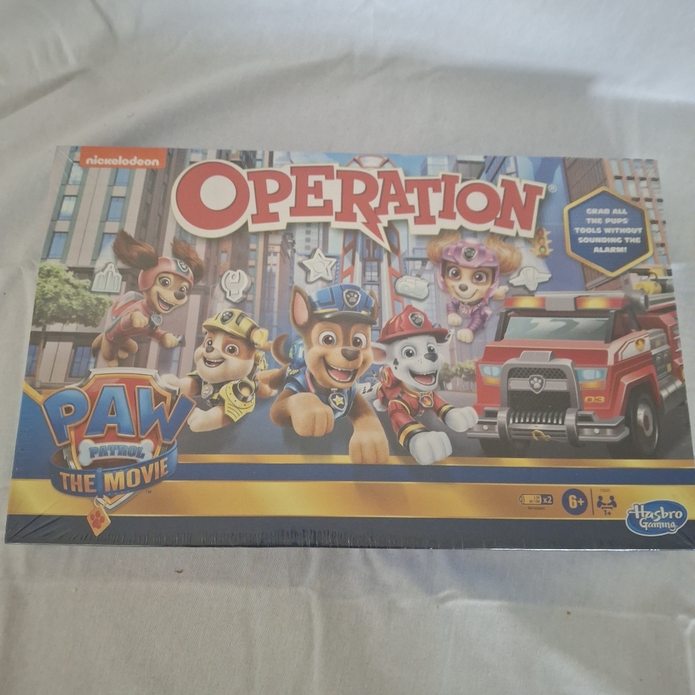 Hasbro Operation PAW Patrol The Movie Board Game - Blue & Red